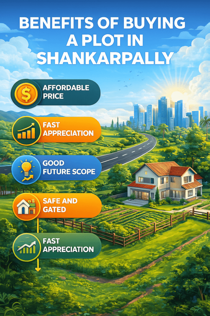 benefits of buying plot in shankarpally infographic image 