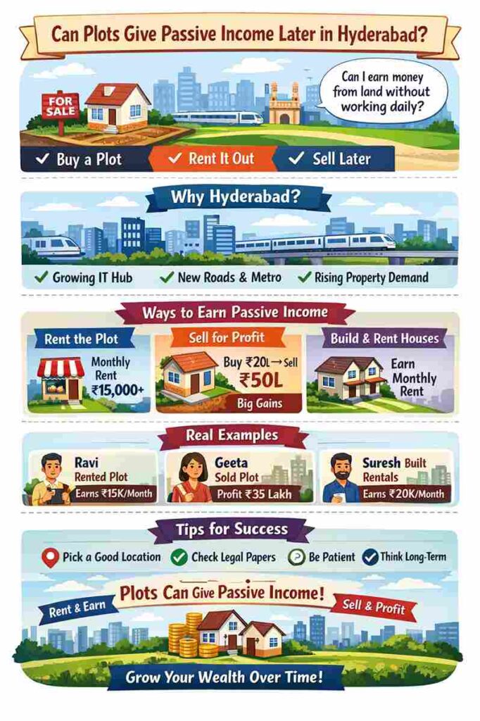 can Plots Give Passive Income Later in Hyderabad