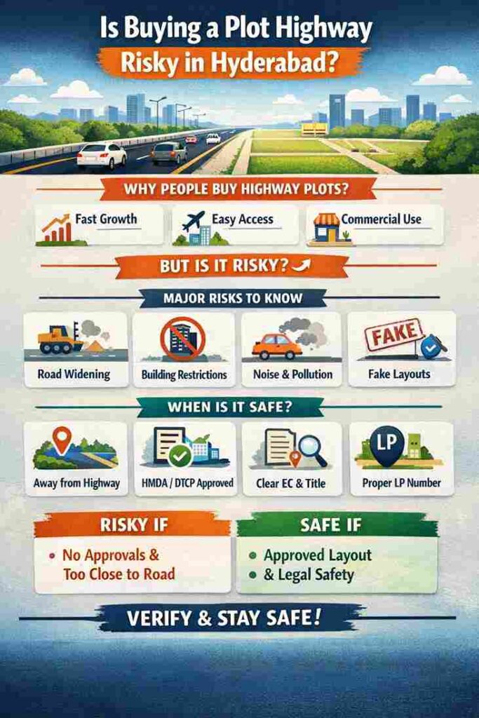 Is Buying a Plot Near a Highway Risky in Hyderabad