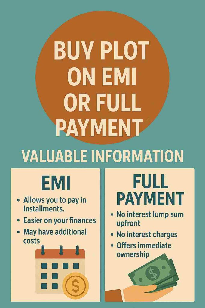 Should I buy a plot on EMI in Hyderabad or pay the full amount