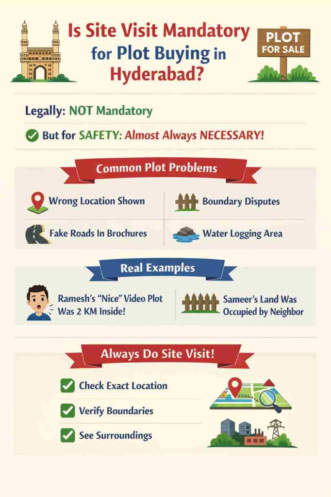 Site Visit Mandatory for Plot Buying in Hyderabad