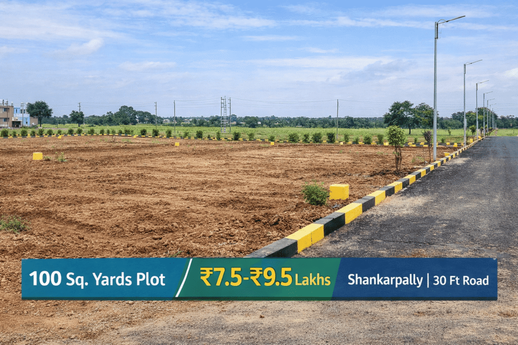 open plots in shankarpally below 10 lakhs